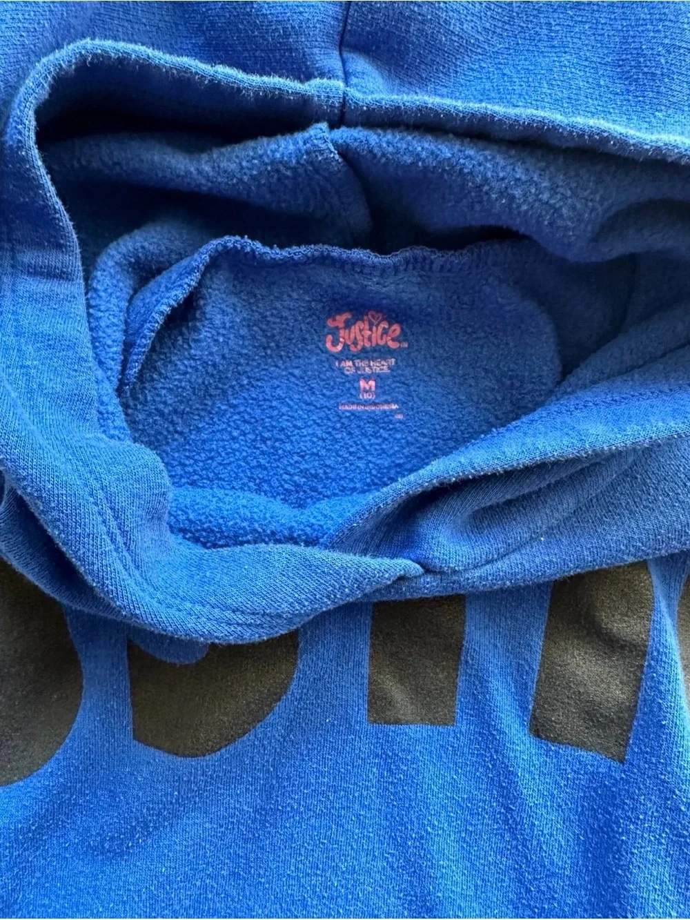 Girls Justice Hooded Sweatshirt (size 10)